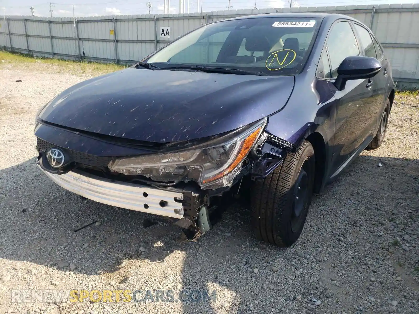 2 Photograph of a damaged car JTDEPMAE7MJ164607 TOYOTA COROLLA 2021