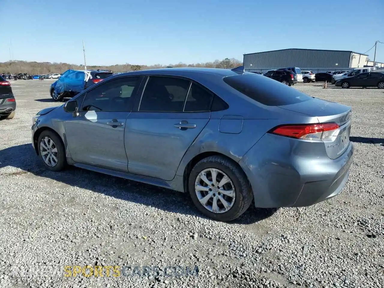 2 Photograph of a damaged car JTDEPMAE7MJ165255 TOYOTA COROLLA 2021