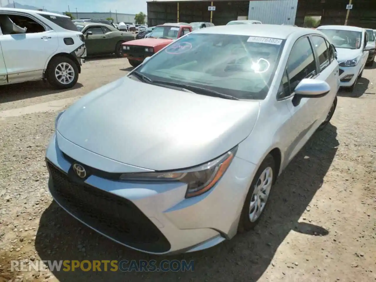 2 Photograph of a damaged car JTDEPMAE7MJ165434 TOYOTA COROLLA 2021