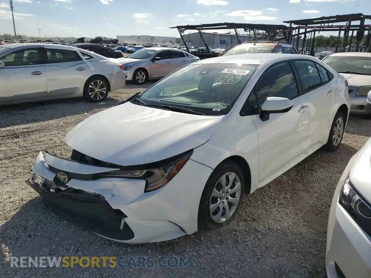 1 Photograph of a damaged car JTDEPMAE7MJ166437 TOYOTA COROLLA 2021