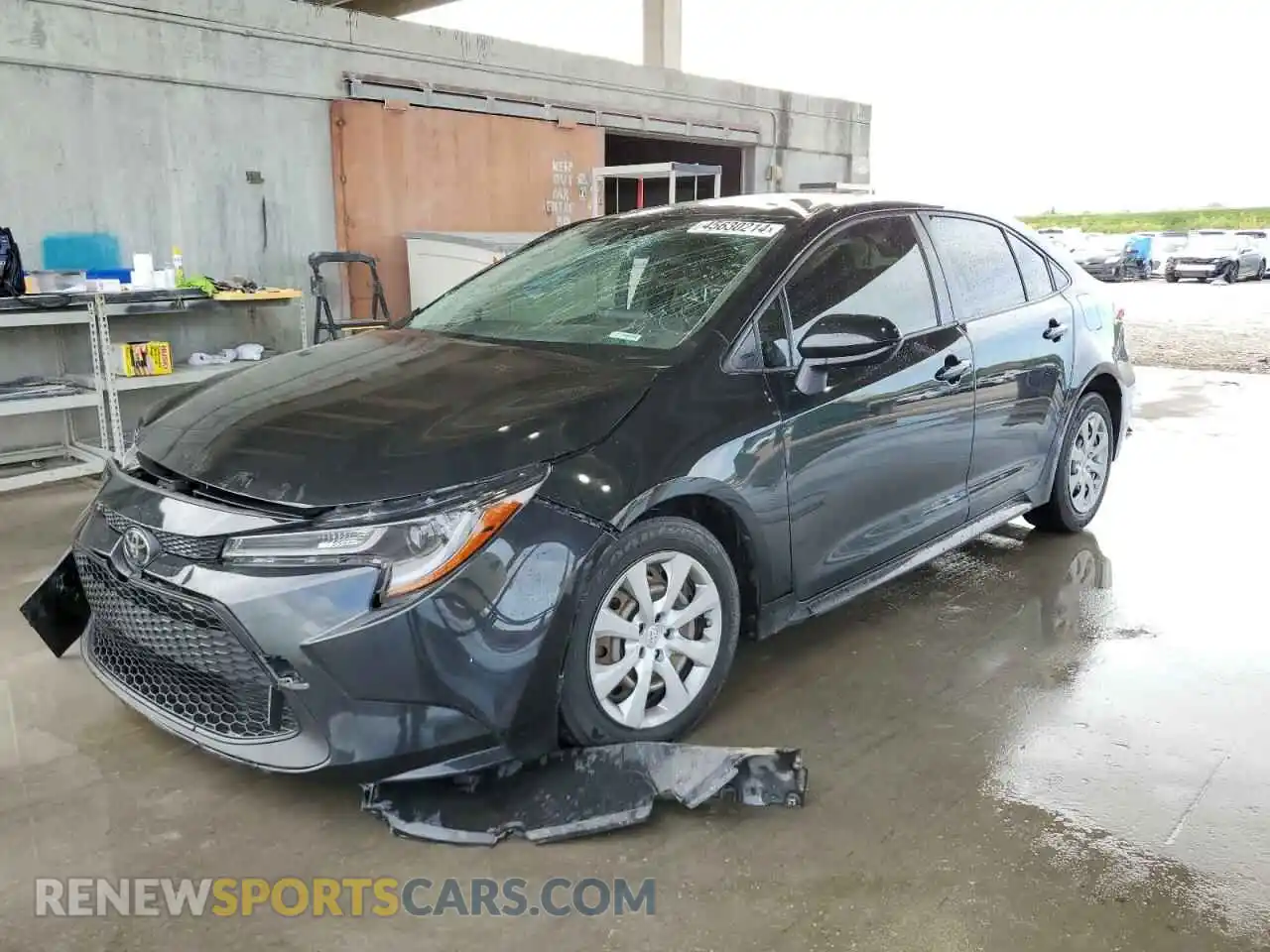 1 Photograph of a damaged car JTDEPMAE7MJ168950 TOYOTA COROLLA 2021