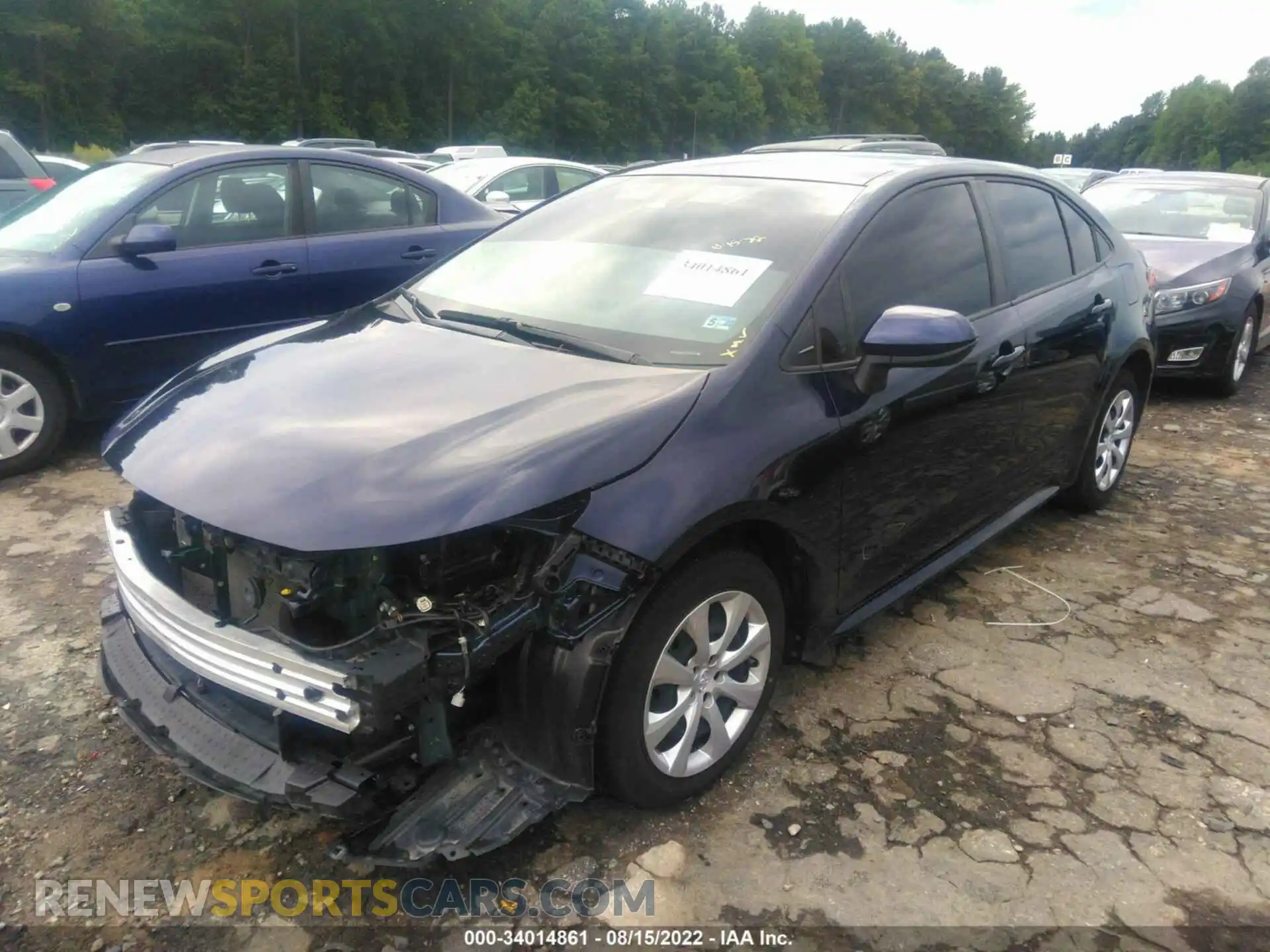 2 Photograph of a damaged car JTDEPMAE7MJ171539 TOYOTA COROLLA 2021