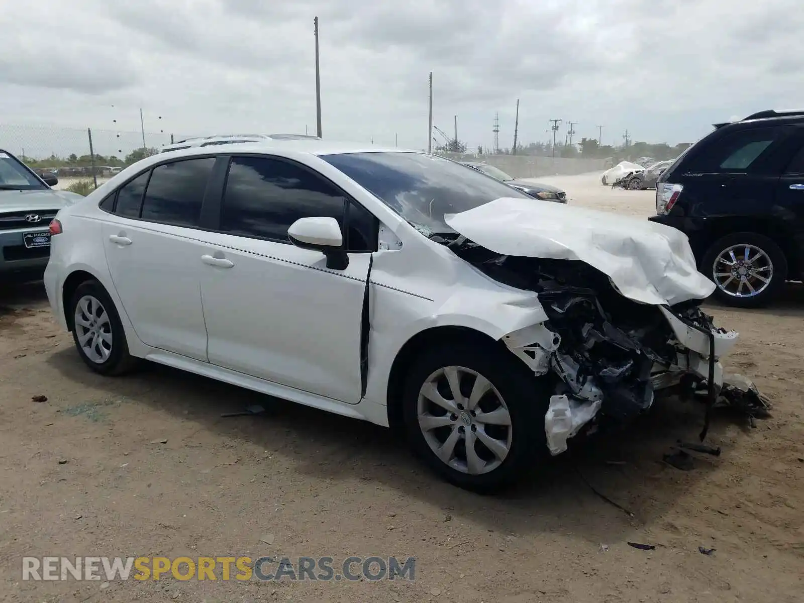 1 Photograph of a damaged car JTDEPMAE7MJ171847 TOYOTA COROLLA 2021