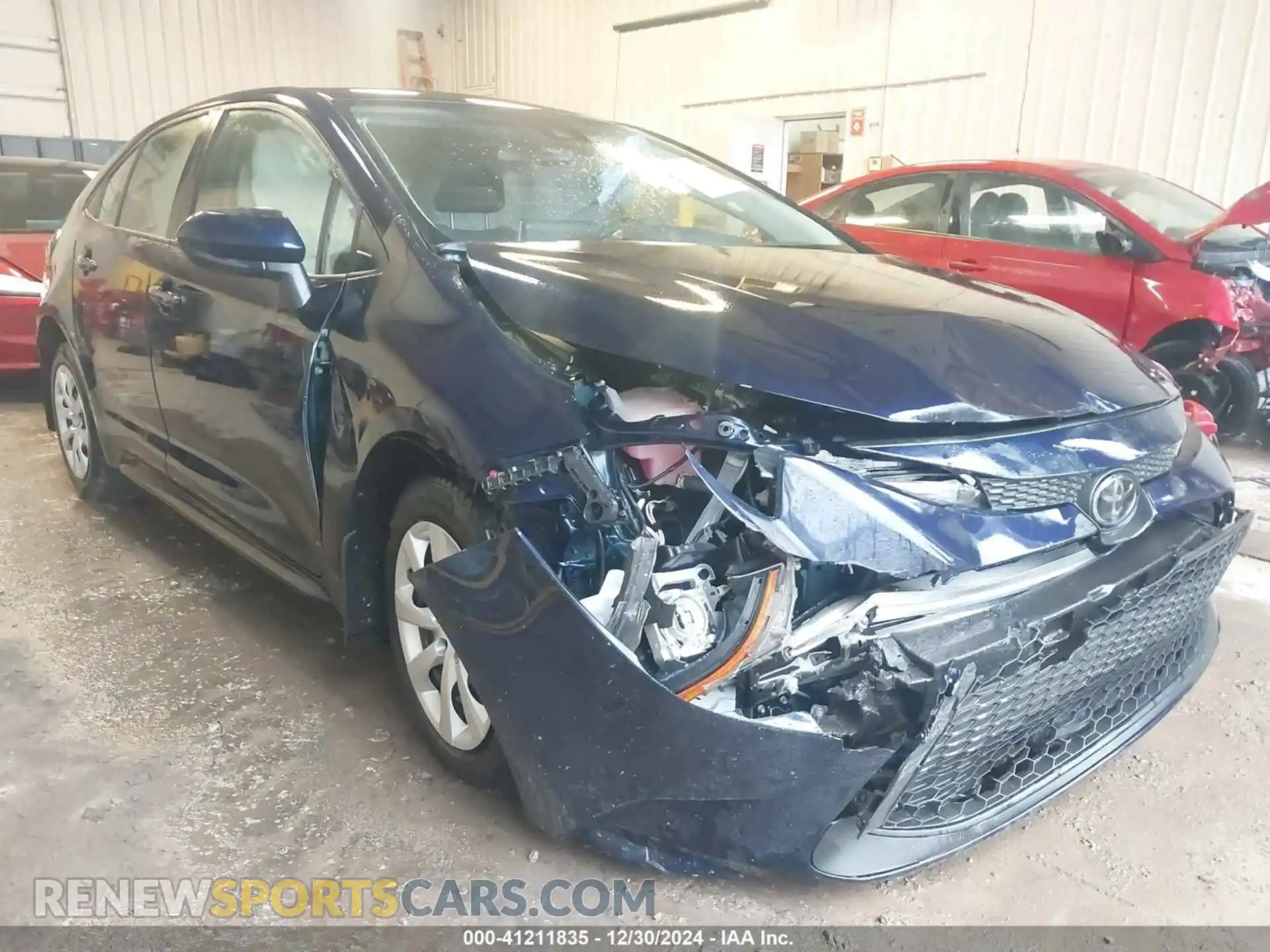 1 Photograph of a damaged car JTDEPMAE7MJ175929 TOYOTA COROLLA 2021