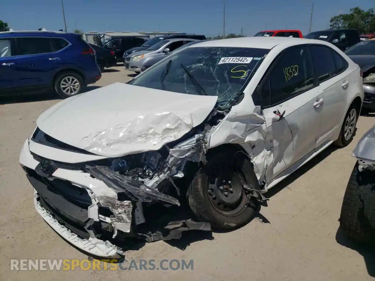 2 Photograph of a damaged car JTDEPMAE7MJ176594 TOYOTA COROLLA 2021