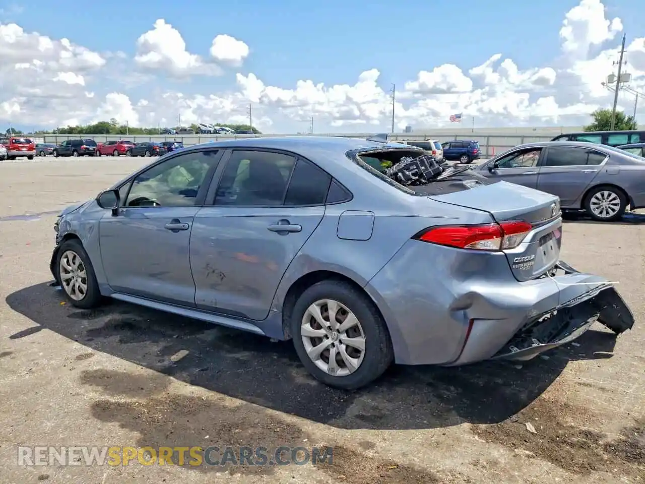 2 Photograph of a damaged car JTDEPMAE7MJ177096 TOYOTA COROLLA 2021