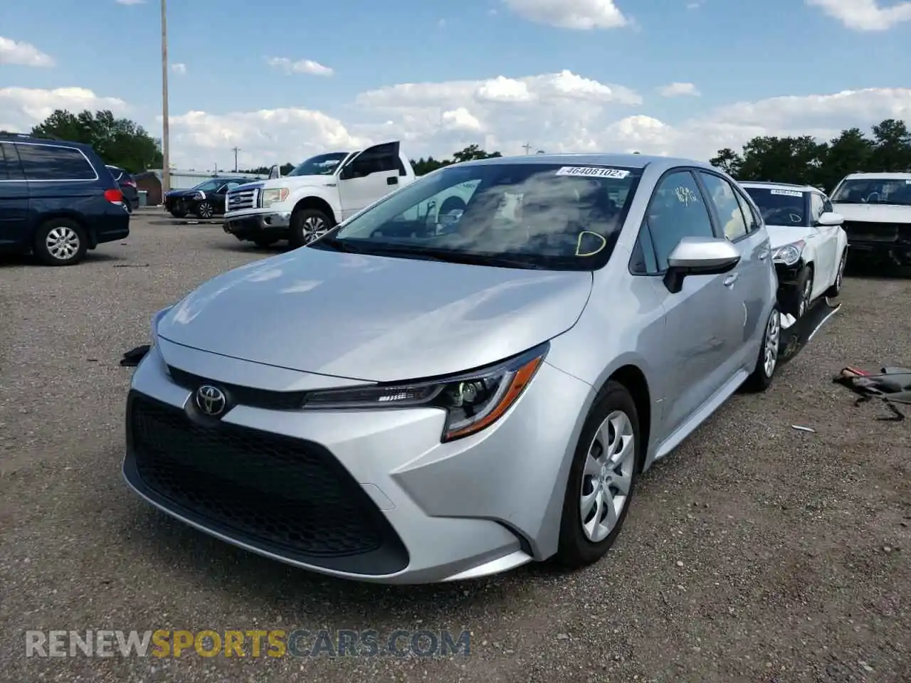 2 Photograph of a damaged car JTDEPMAE7MJ177647 TOYOTA COROLLA 2021