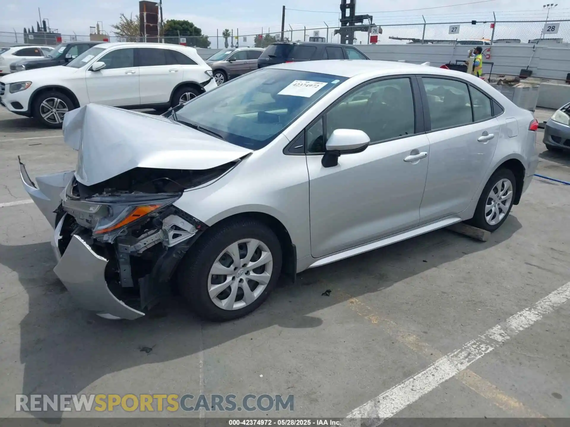 2 Photograph of a damaged car JTDEPMAE7MJ178068 TOYOTA COROLLA 2021