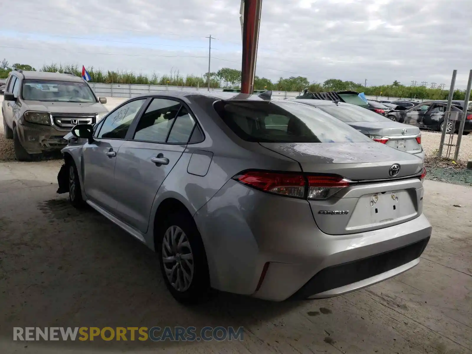 3 Photograph of a damaged car JTDEPMAE7MJ178099 TOYOTA COROLLA 2021