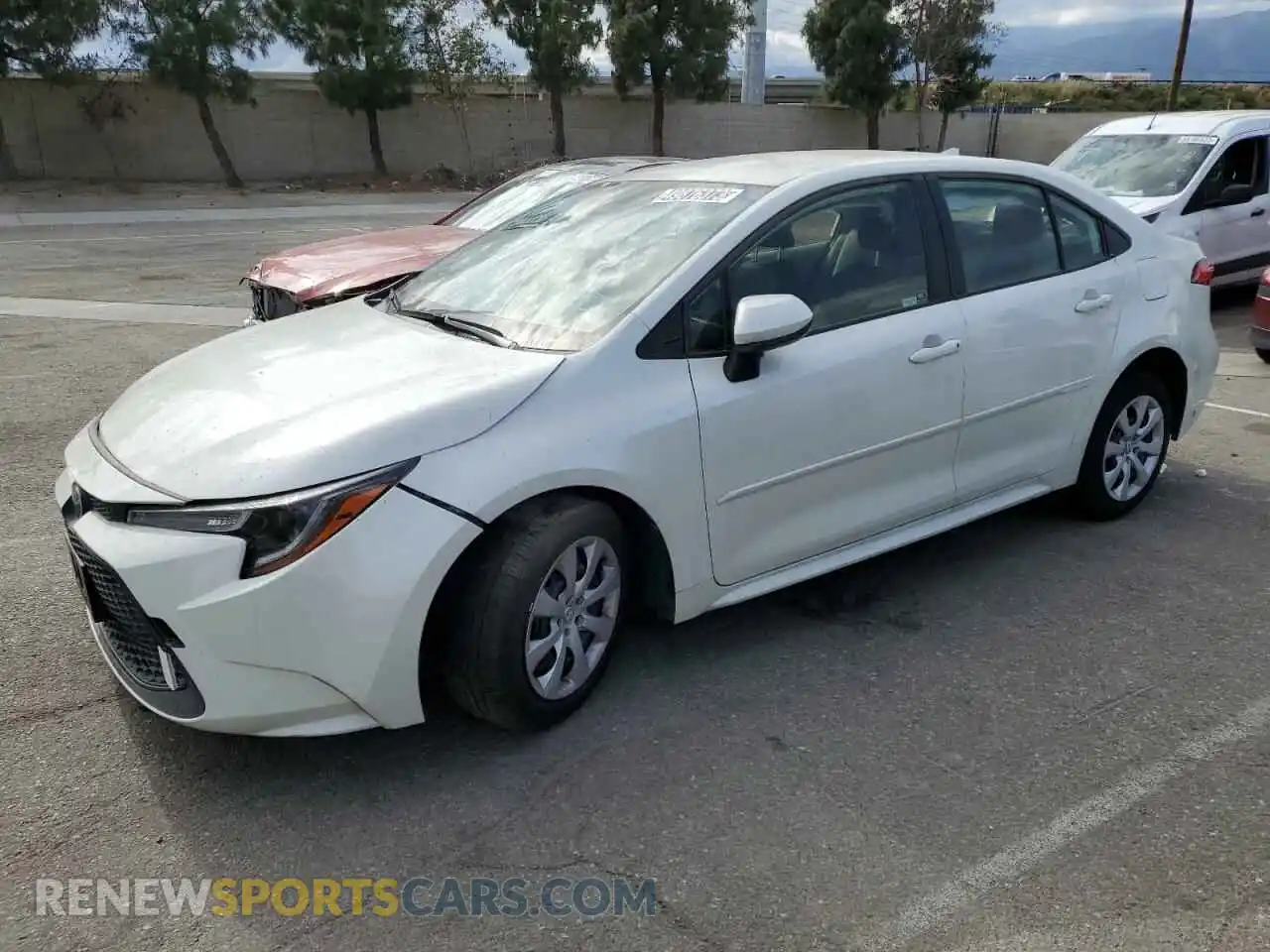 1 Photograph of a damaged car JTDEPMAE7MJ178751 TOYOTA COROLLA 2021
