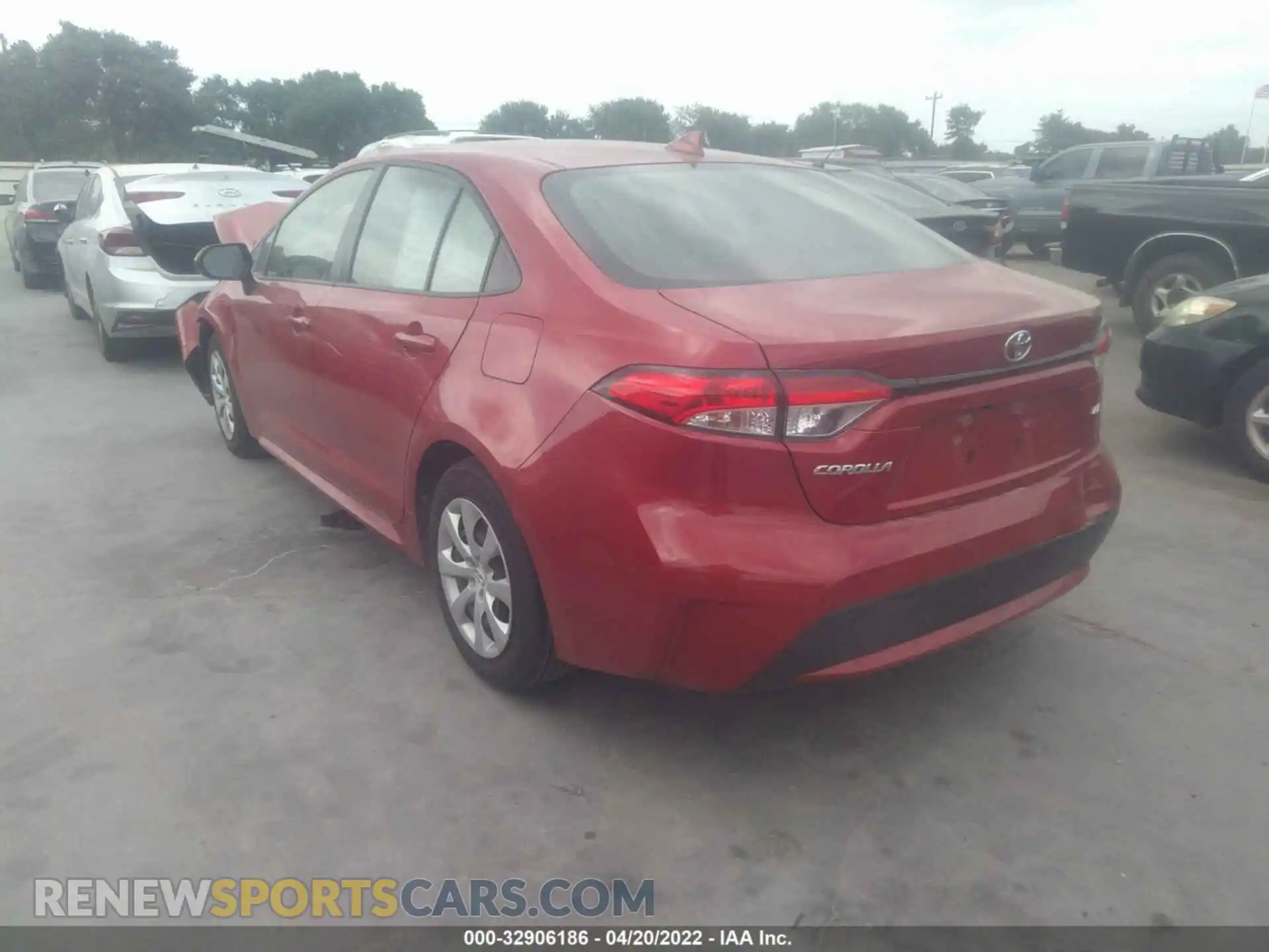 3 Photograph of a damaged car JTDEPMAE7MJ181777 TOYOTA COROLLA 2021