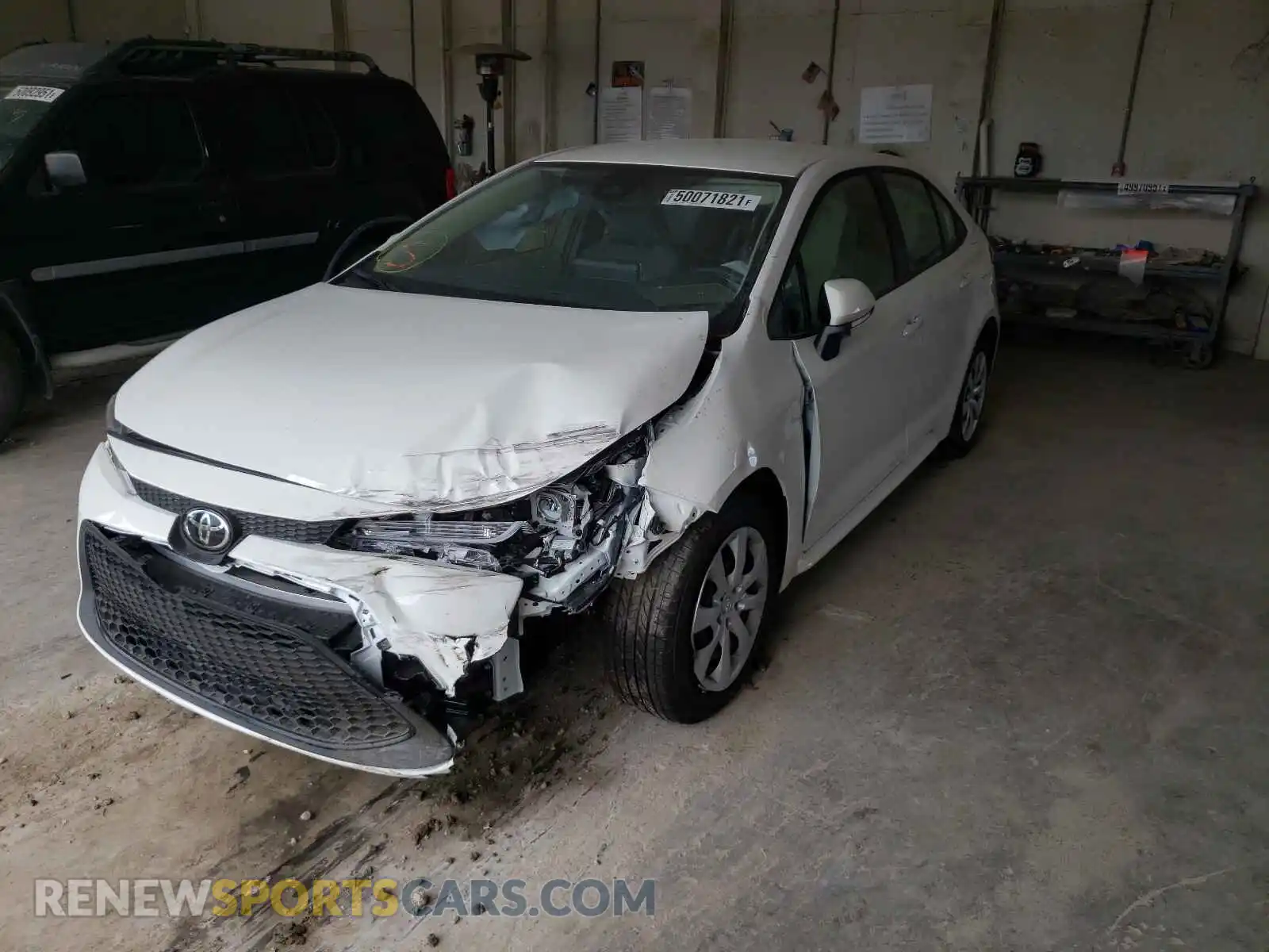2 Photograph of a damaged car JTDEPMAE7MJ182413 TOYOTA COROLLA 2021