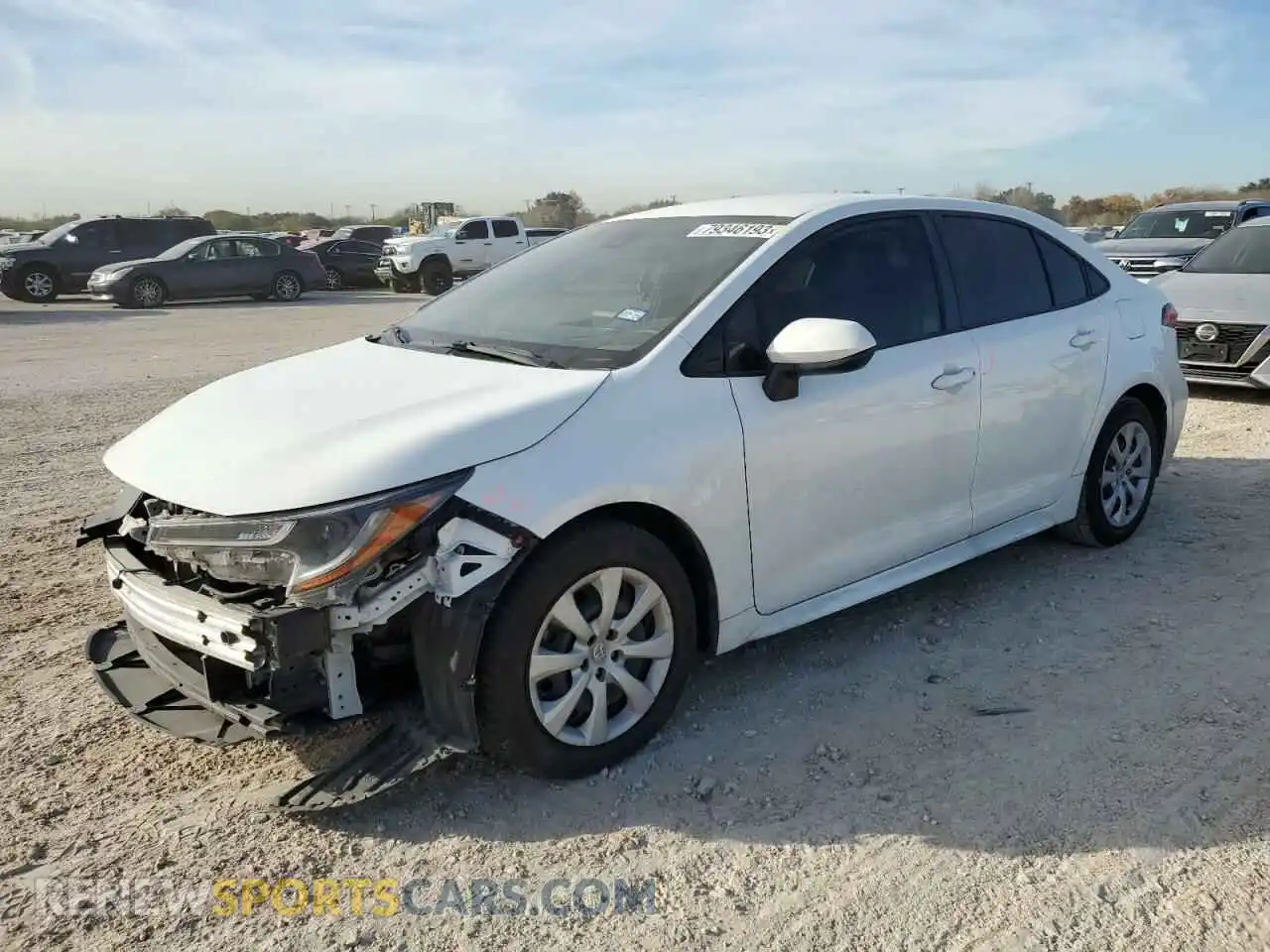 1 Photograph of a damaged car JTDEPMAE7MJ182749 TOYOTA COROLLA 2021