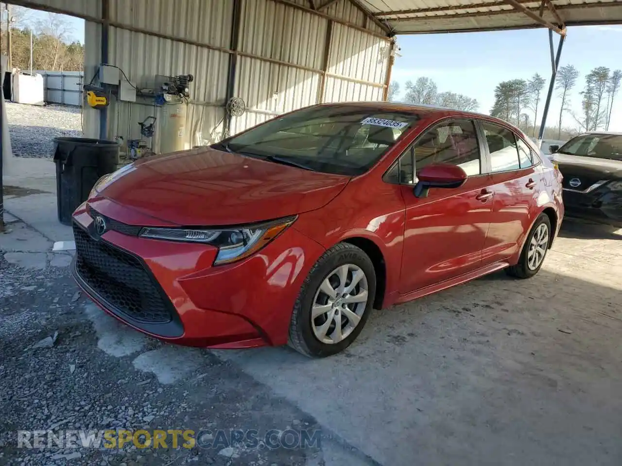 1 Photograph of a damaged car JTDEPMAE7MJ183092 TOYOTA COROLLA 2021