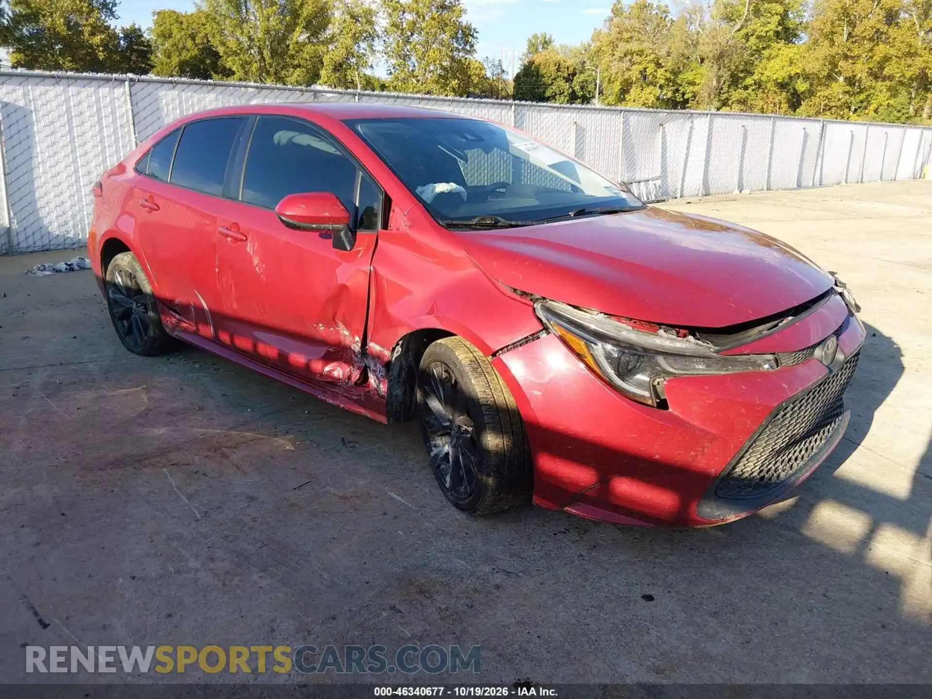 1 Photograph of a damaged car JTDEPMAE7MJ186901 TOYOTA COROLLA 2021