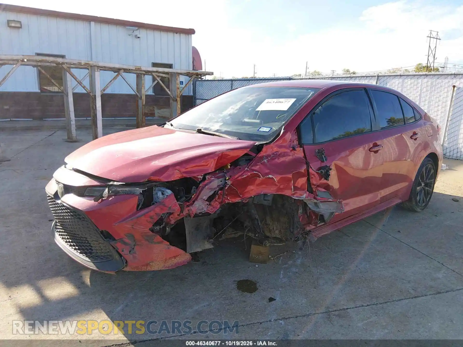 2 Photograph of a damaged car JTDEPMAE7MJ186901 TOYOTA COROLLA 2021