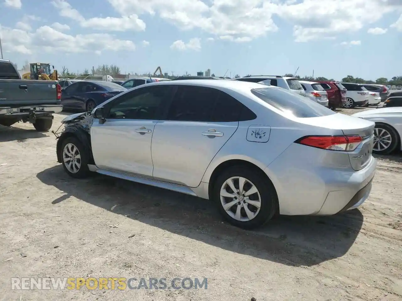 2 Photograph of a damaged car JTDEPMAE7MJ186994 TOYOTA COROLLA 2021