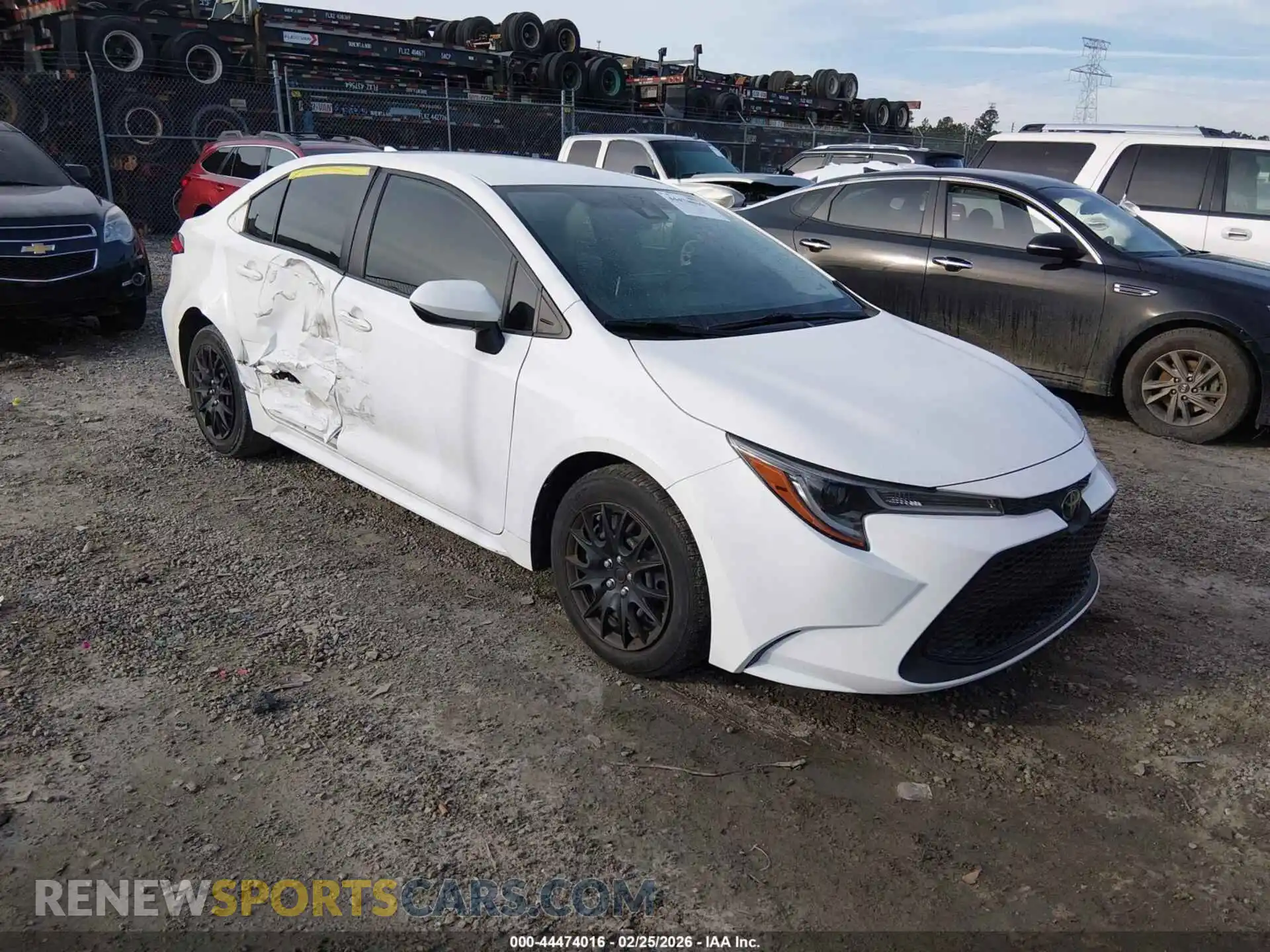 1 Photograph of a damaged car JTDEPMAE7MJ187532 TOYOTA COROLLA 2021