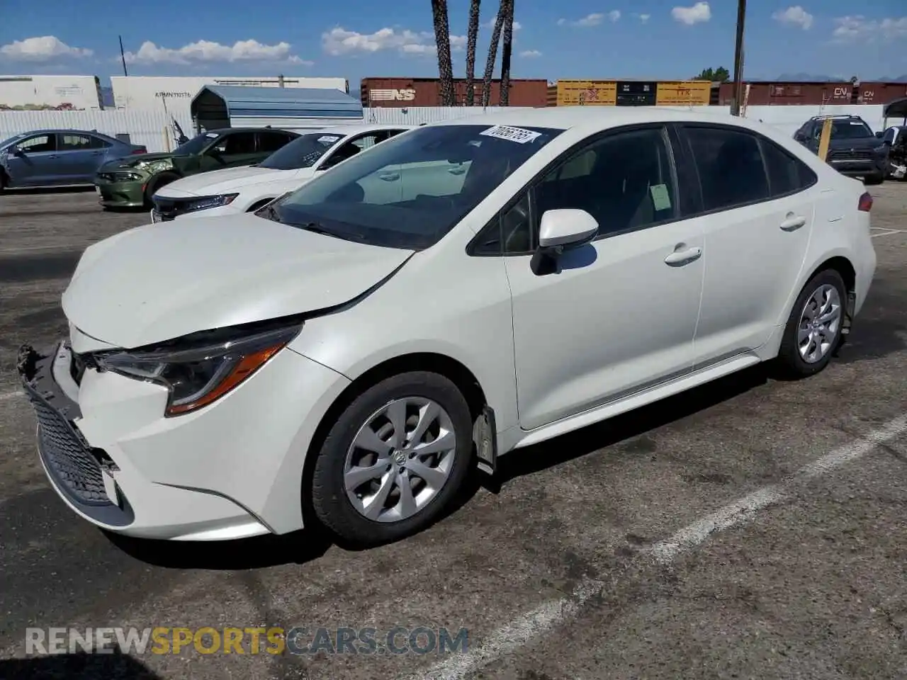 1 Photograph of a damaged car JTDEPMAE8MJ118574 TOYOTA COROLLA 2021