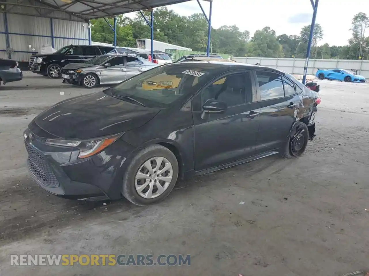 1 Photograph of a damaged car JTDEPMAE8MJ123774 TOYOTA COROLLA 2021