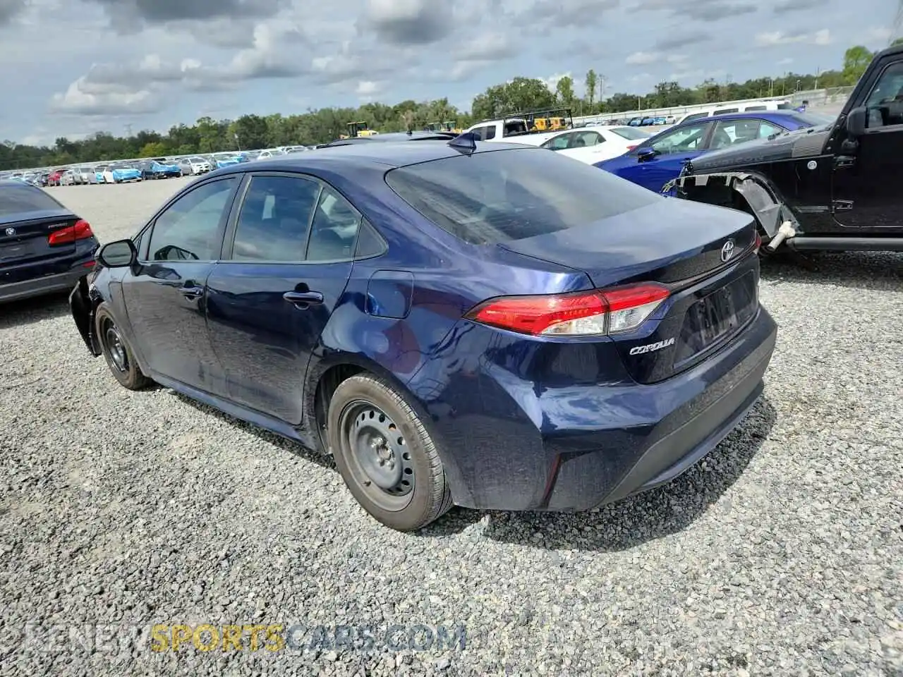 2 fotografías del automóvil dañado JTDEPMAE8MJ124939 TOYOTA COROLLA 2021