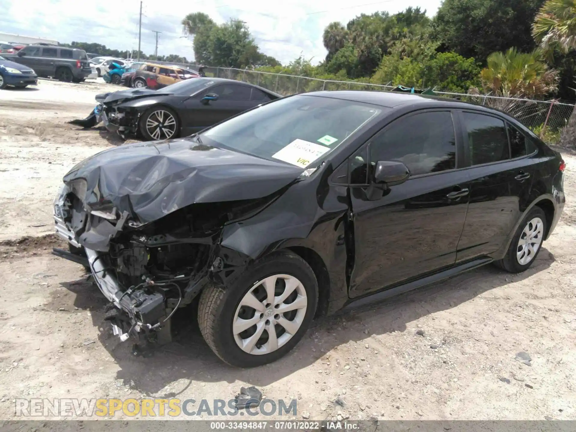 2 Photograph of a damaged car JTDEPMAE8MJ125086 TOYOTA COROLLA 2021