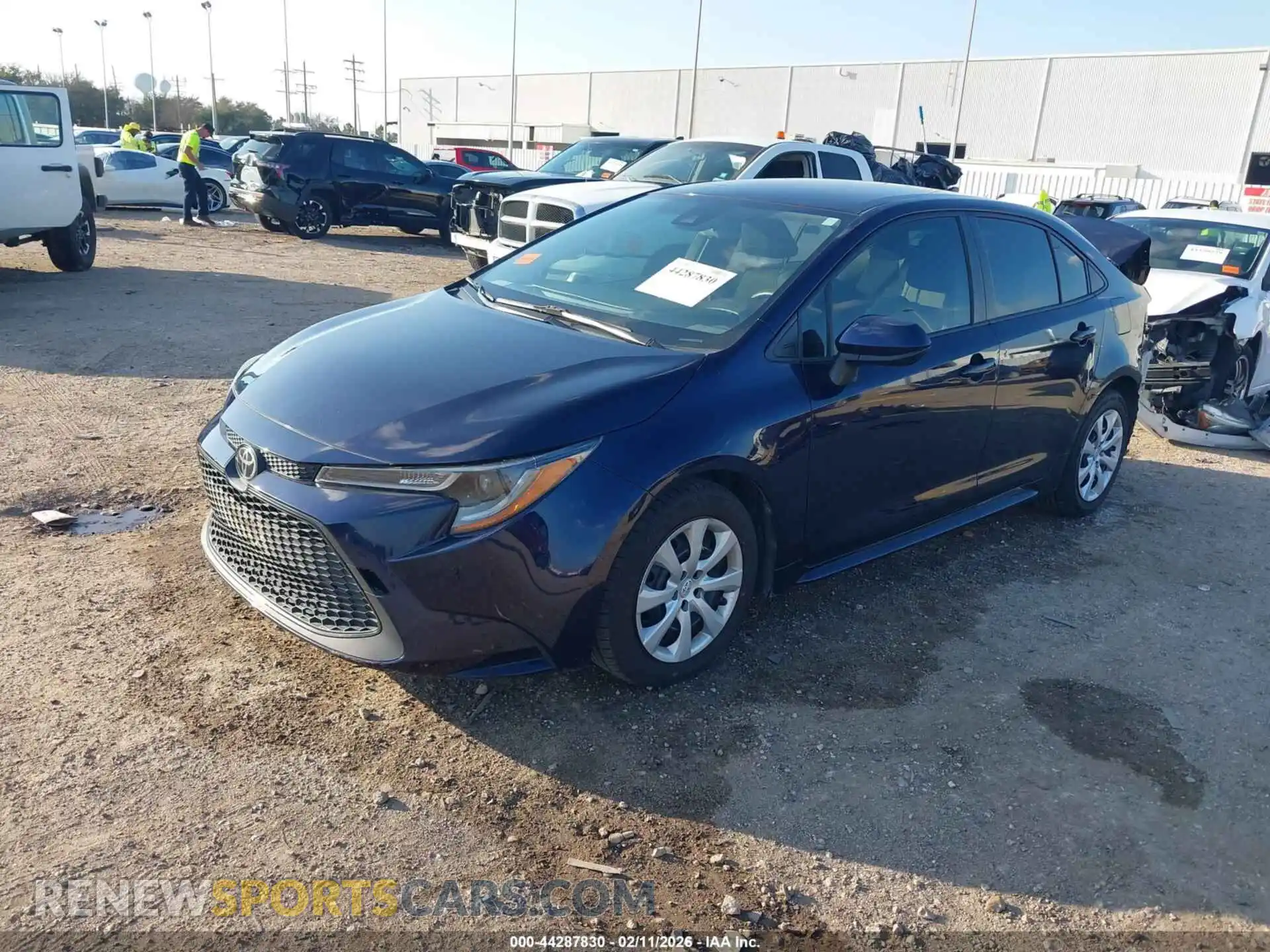 2 Photograph of a damaged car JTDEPMAE8MJ132684 TOYOTA COROLLA 2021