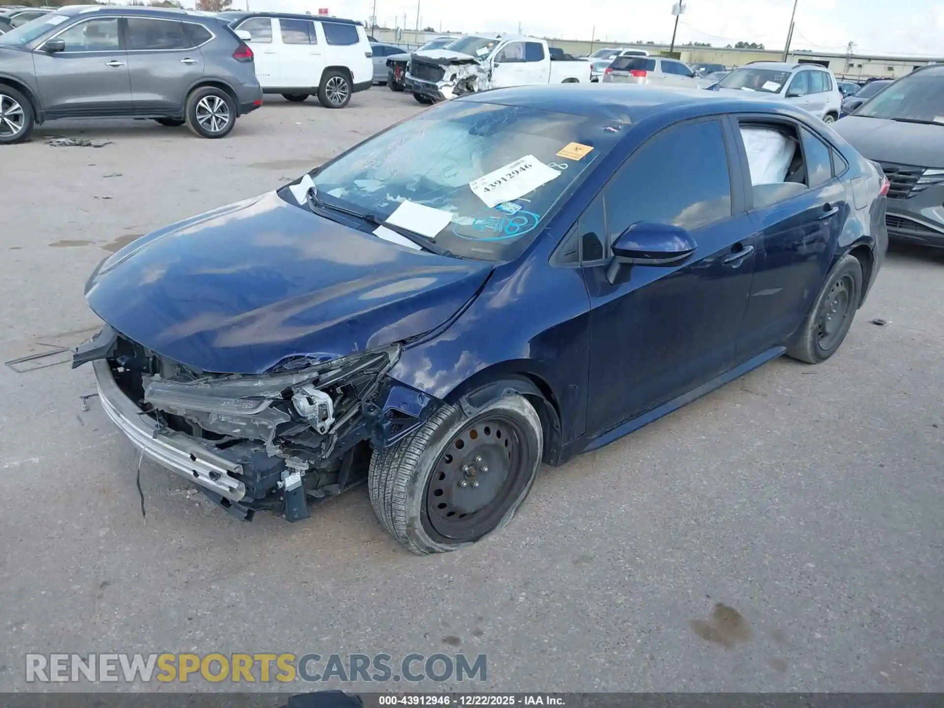 2 Photograph of a damaged car JTDEPMAE8MJ134418 TOYOTA COROLLA 2021