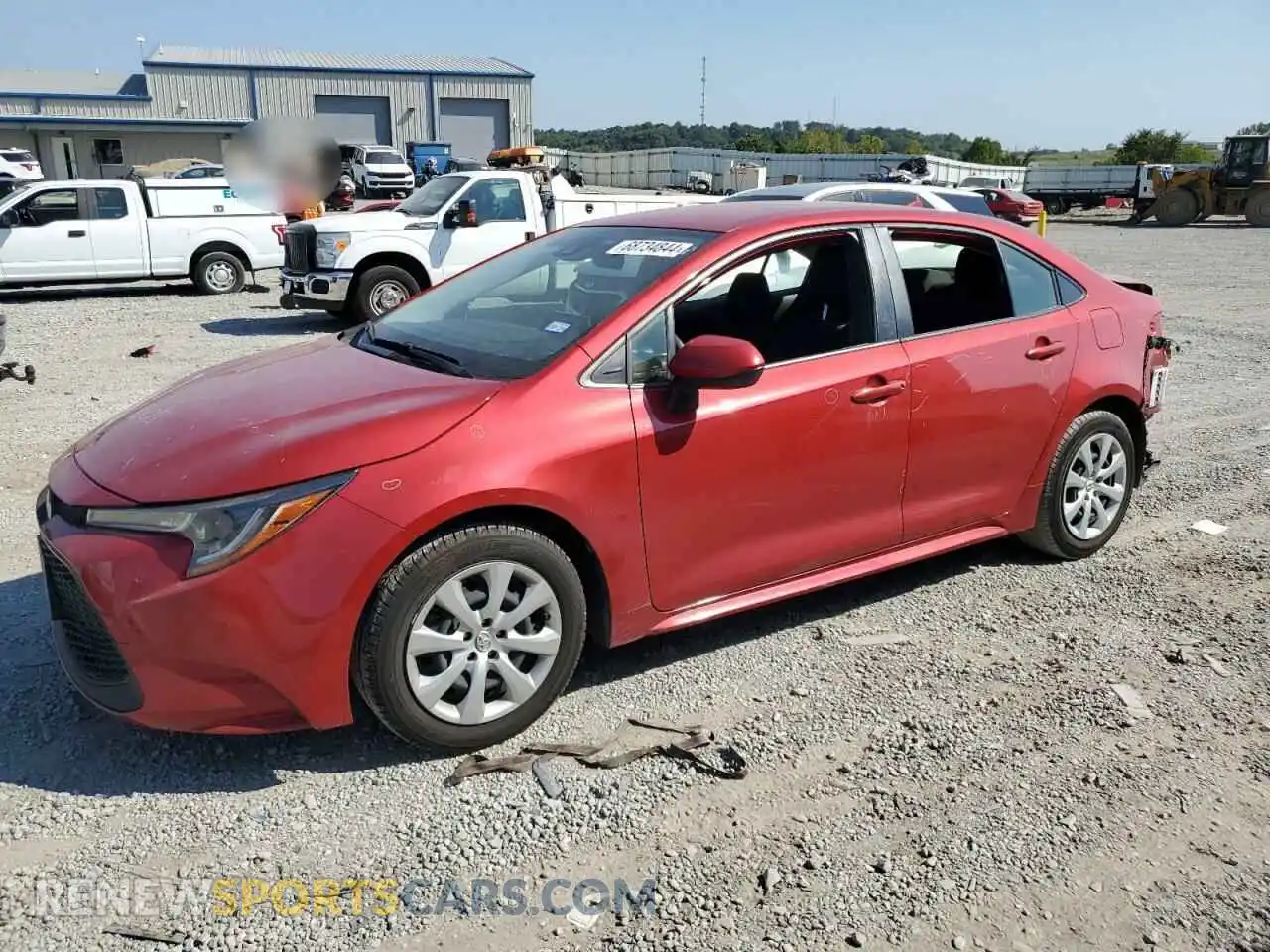 1 Photograph of a damaged car JTDEPMAE8MJ135830 TOYOTA COROLLA 2021