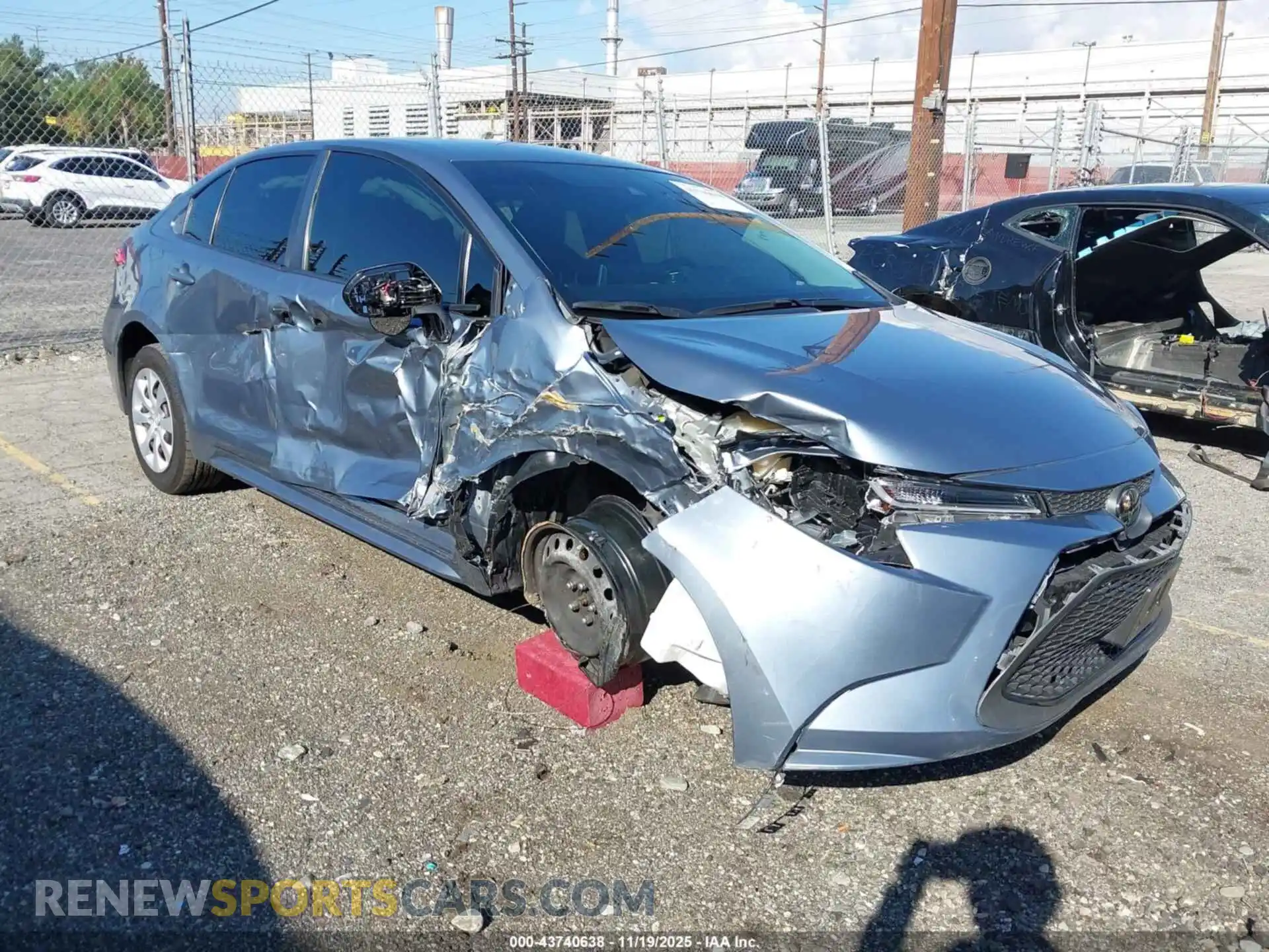 1 Photograph of a damaged car JTDEPMAE8MJ138906 TOYOTA COROLLA 2021