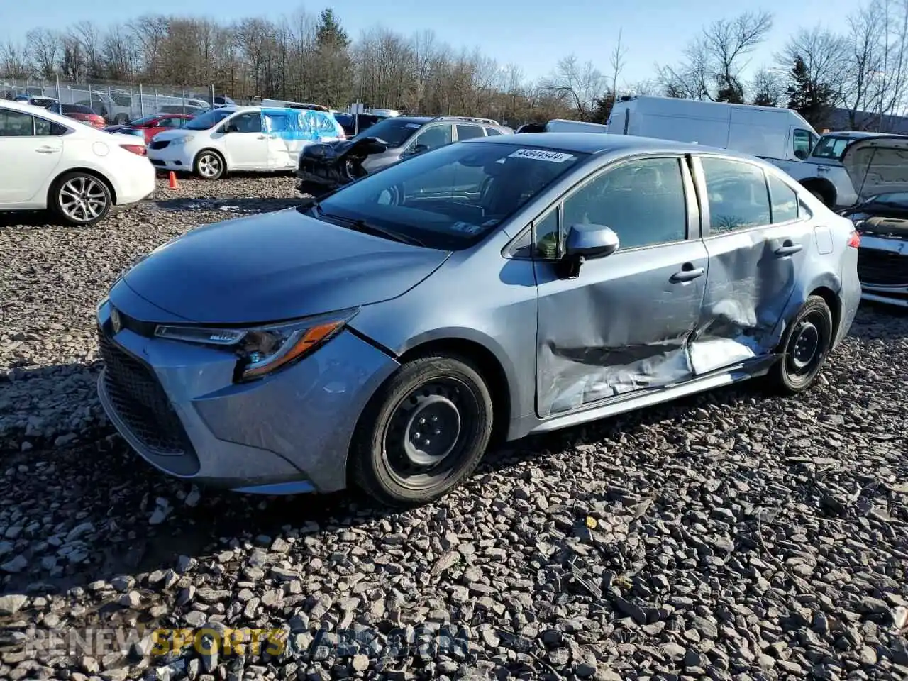 1 Photograph of a damaged car JTDEPMAE8MJ140400 TOYOTA COROLLA 2021