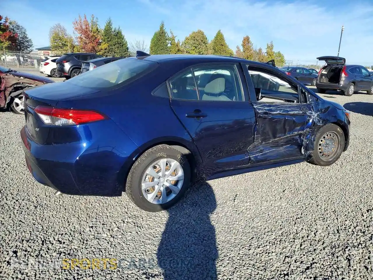 3 Photograph of a damaged car JTDEPMAE8MJ141451 TOYOTA COROLLA 2021