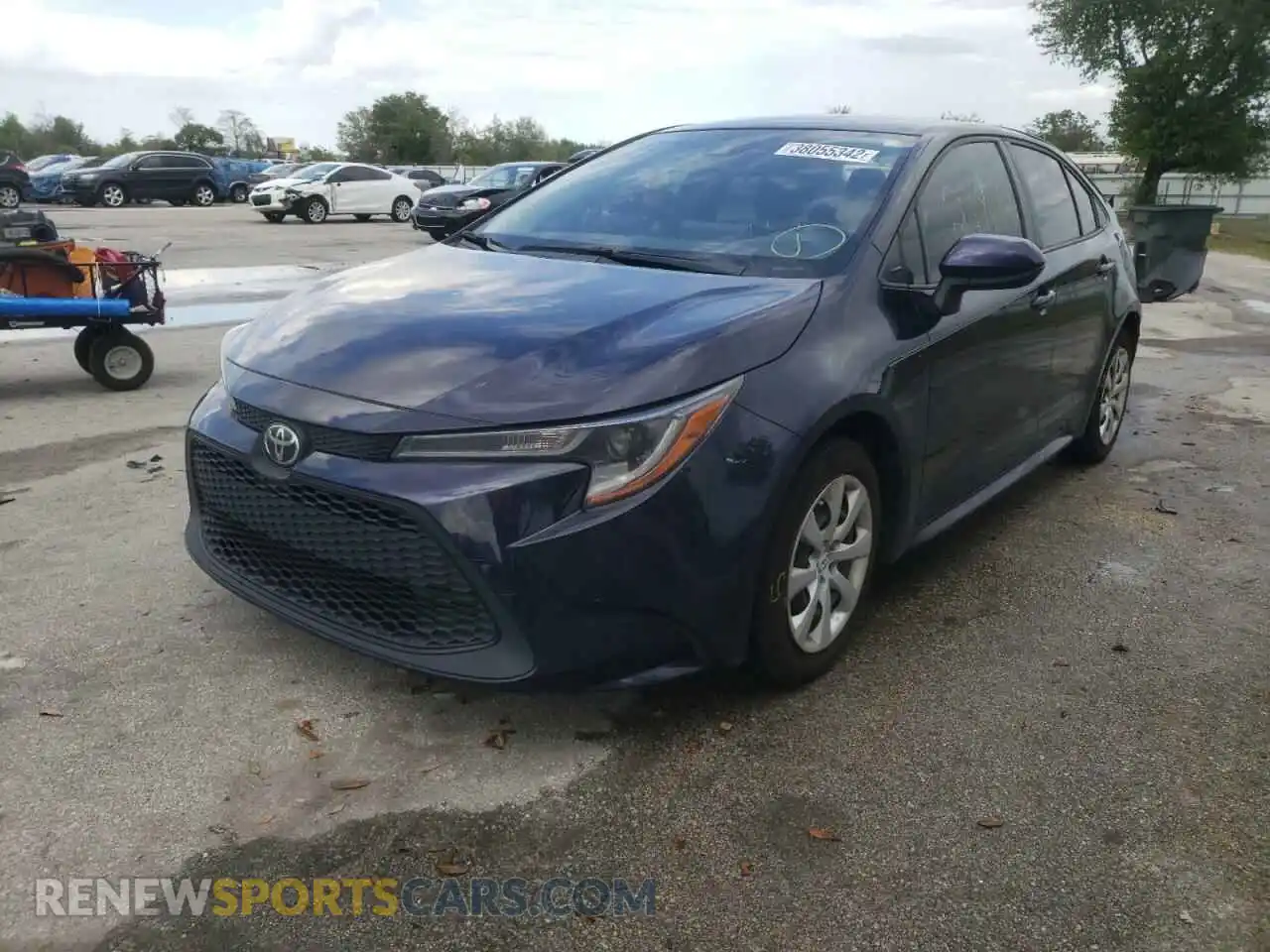 2 Photograph of a damaged car JTDEPMAE8MJ143412 TOYOTA COROLLA 2021