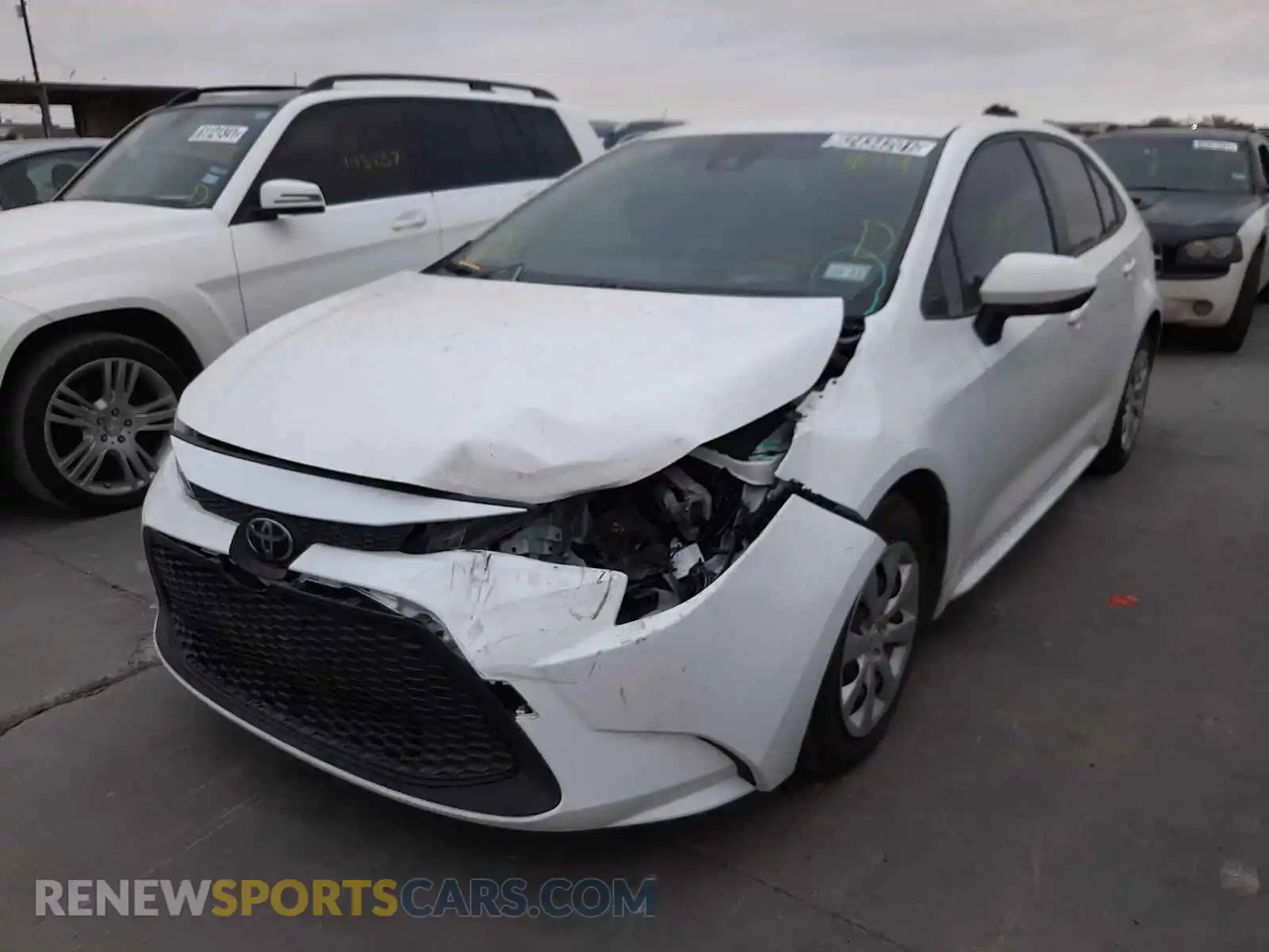 2 Photograph of a damaged car JTDEPMAE8MJ144351 TOYOTA COROLLA 2021