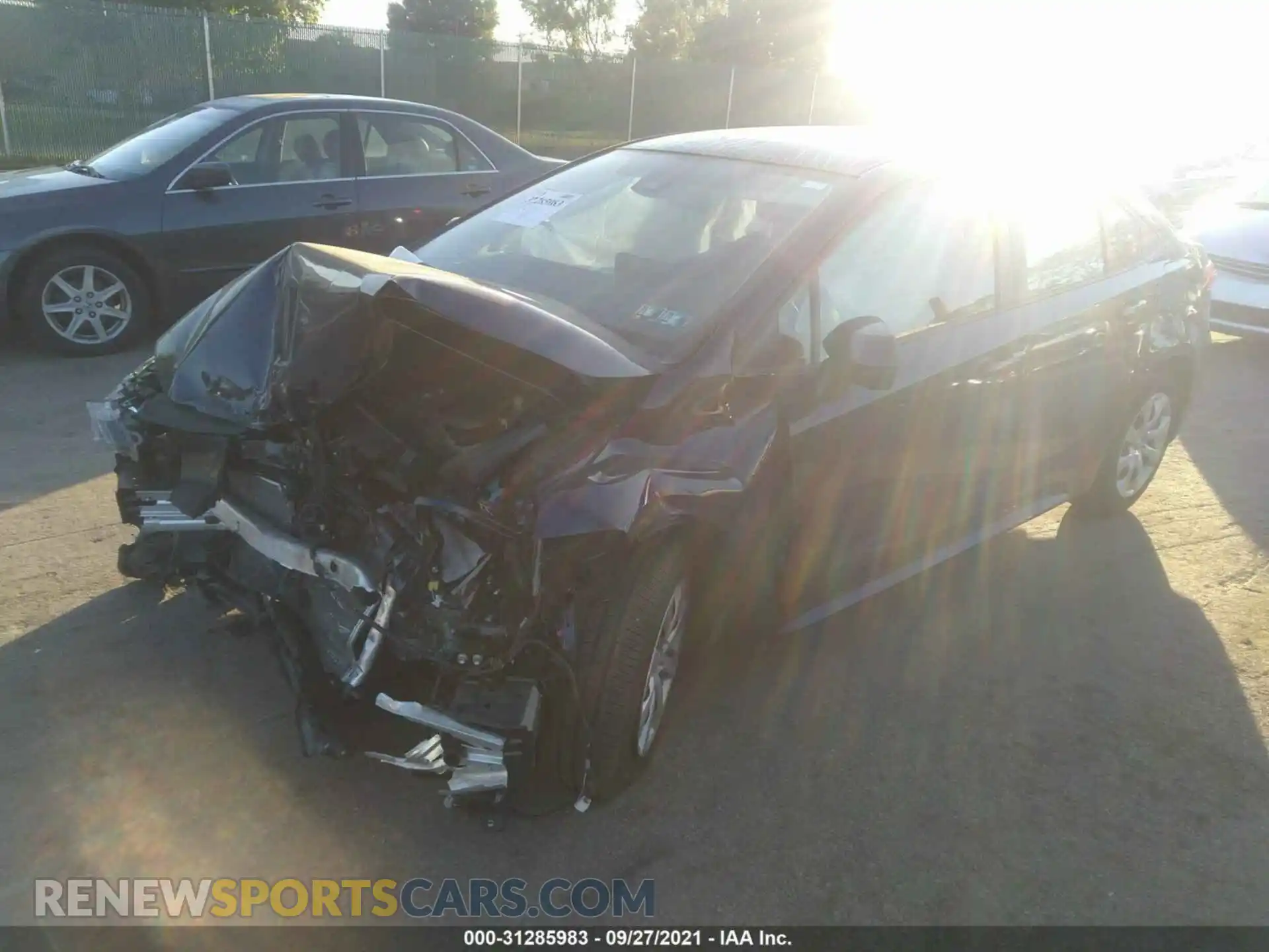 2 Photograph of a damaged car JTDEPMAE8MJ146066 TOYOTA COROLLA 2021