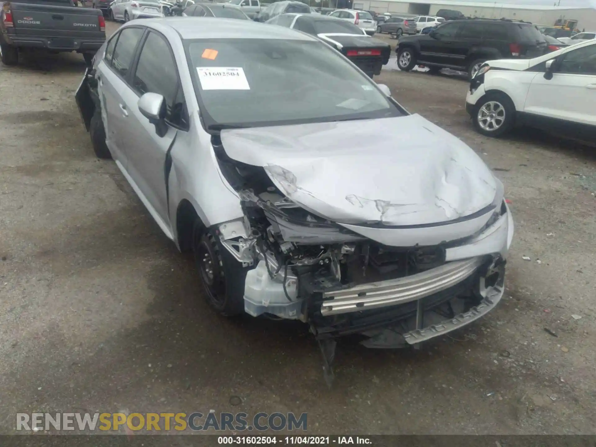 1 Photograph of a damaged car JTDEPMAE8MJ147007 TOYOTA COROLLA 2021