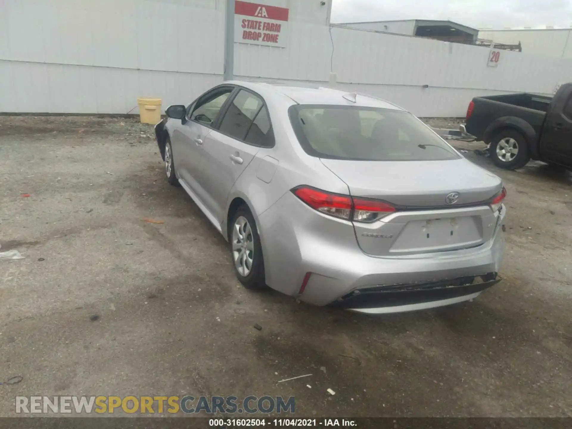 3 Photograph of a damaged car JTDEPMAE8MJ147007 TOYOTA COROLLA 2021
