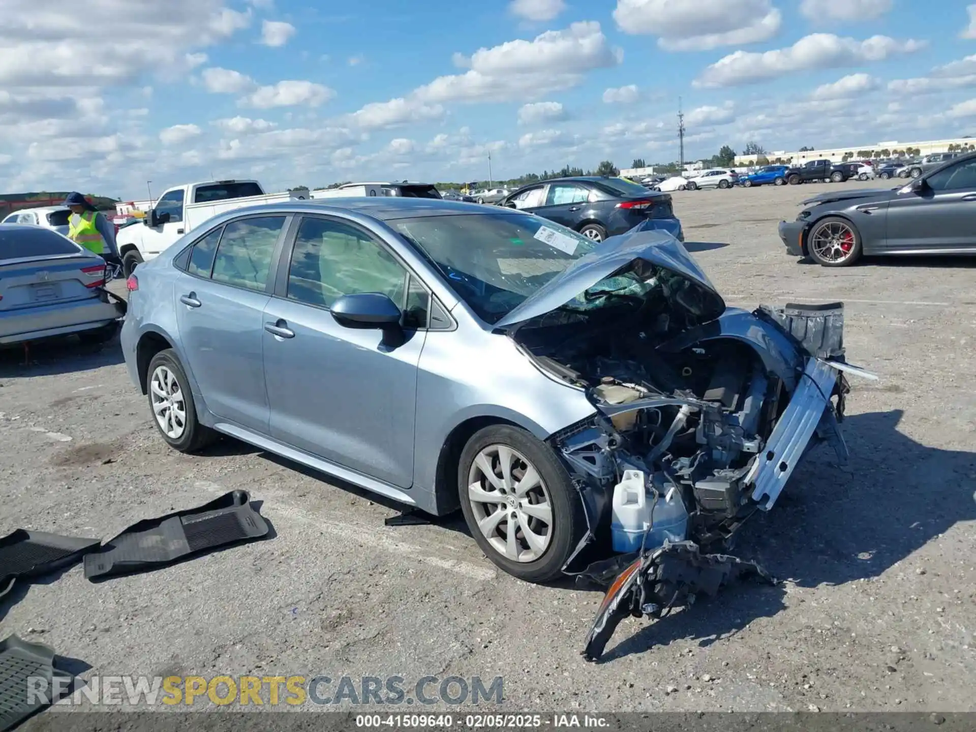 1 Photograph of a damaged car JTDEPMAE8MJ147248 TOYOTA COROLLA 2021