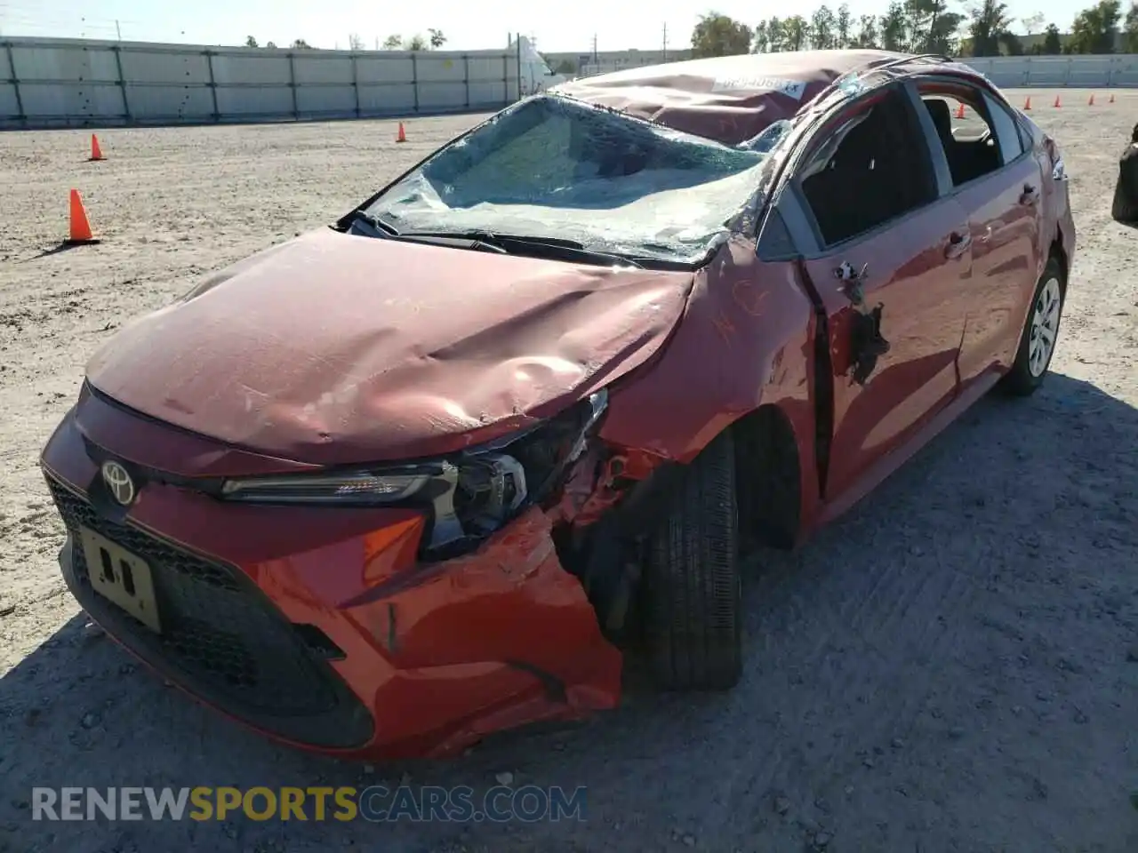 2 Photograph of a damaged car JTDEPMAE8MJ149470 TOYOTA COROLLA 2021