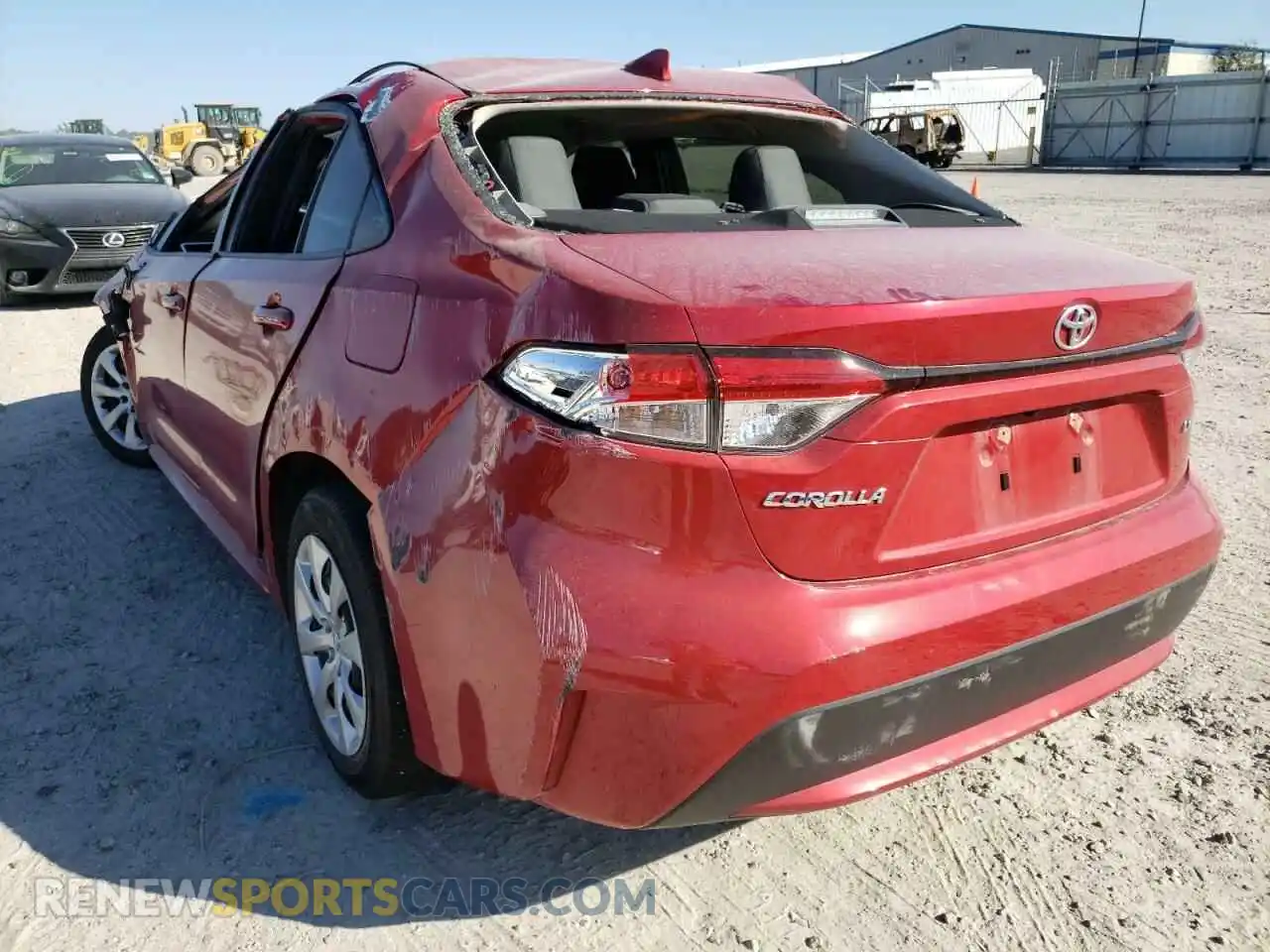 3 Photograph of a damaged car JTDEPMAE8MJ149470 TOYOTA COROLLA 2021