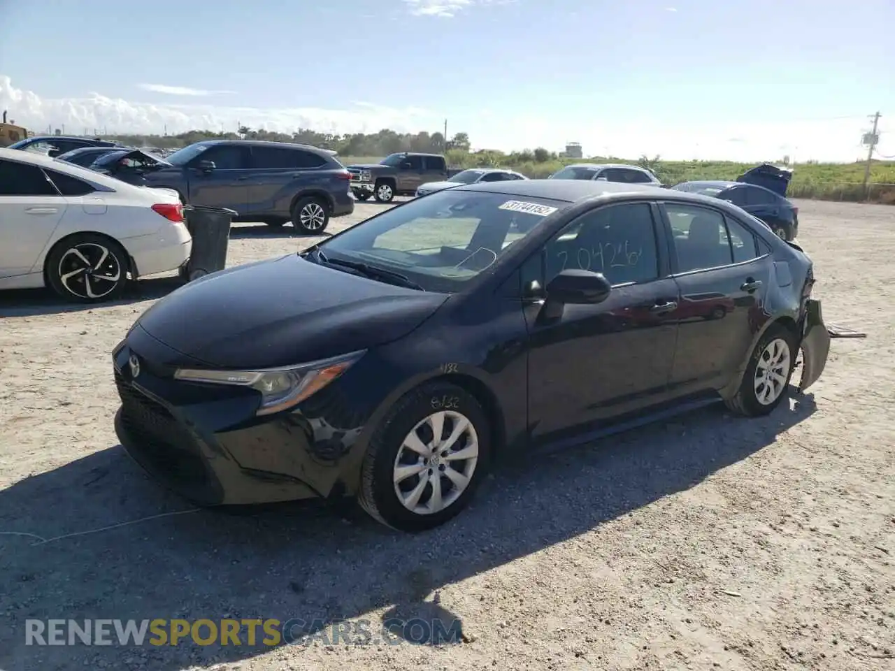 2 Photograph of a damaged car JTDEPMAE8MJ149887 TOYOTA COROLLA 2021
