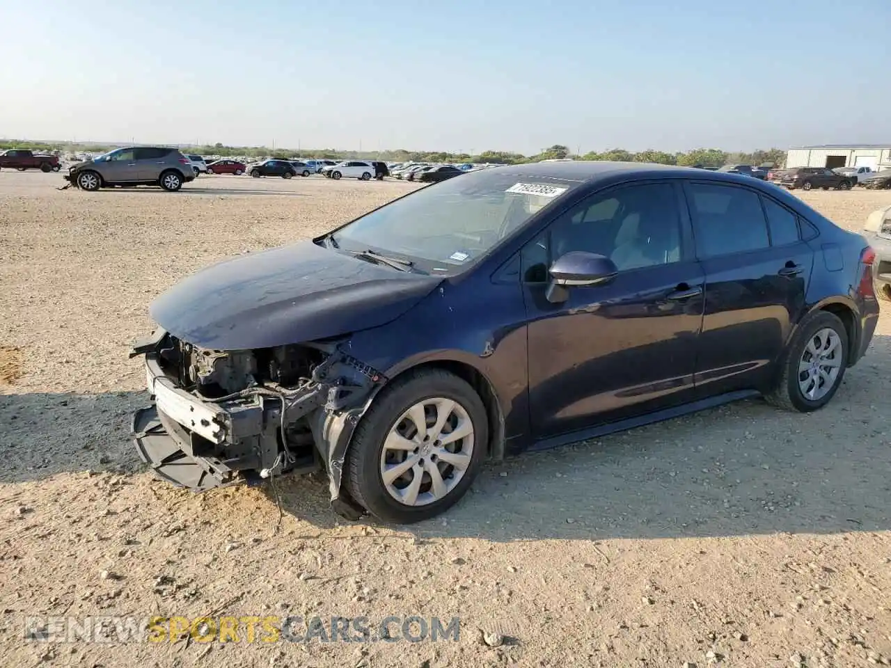 1 Photograph of a damaged car JTDEPMAE8MJ151073 TOYOTA COROLLA 2021