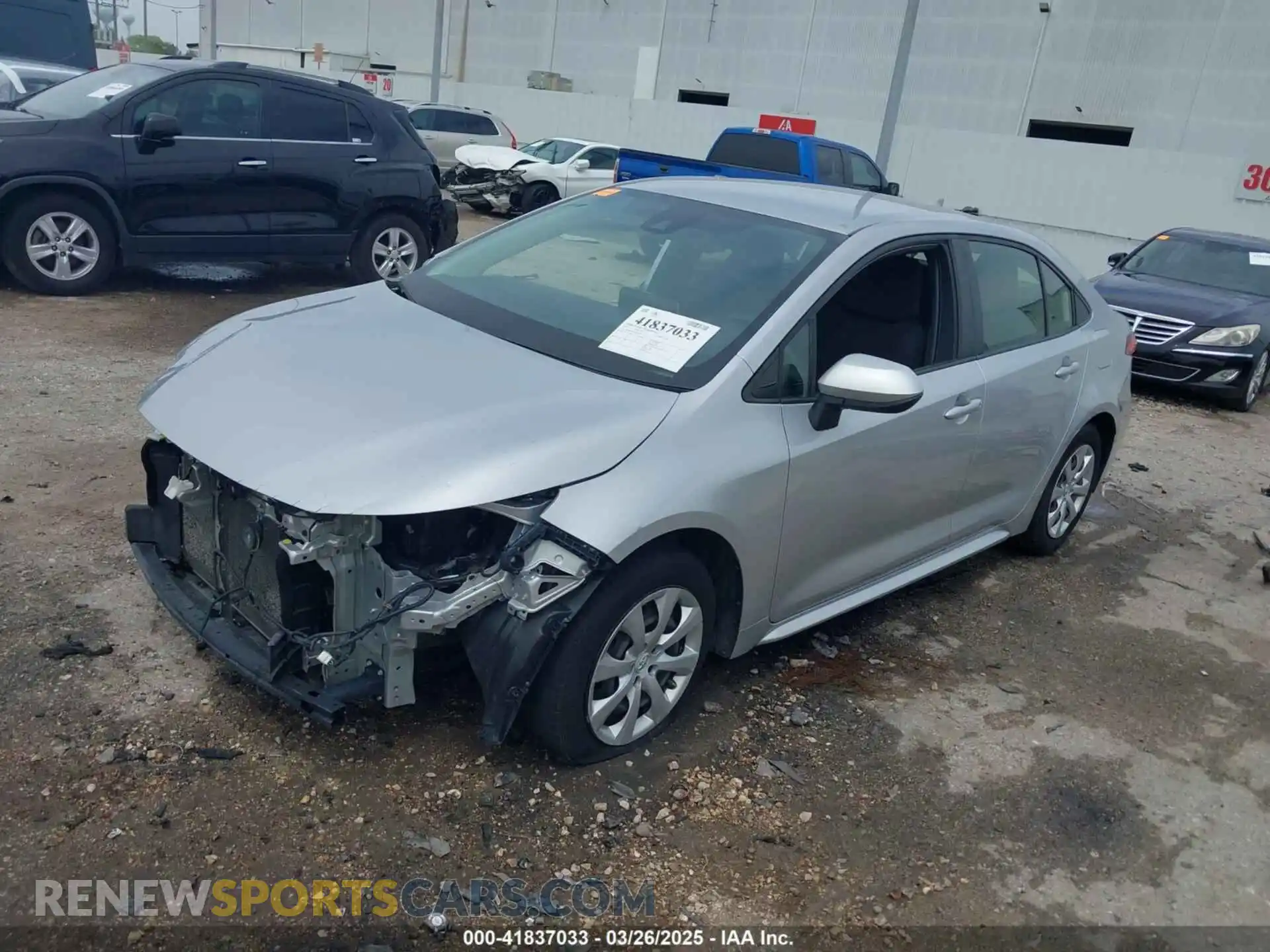 2 Photograph of a damaged car JTDEPMAE8MJ152367 TOYOTA COROLLA 2021