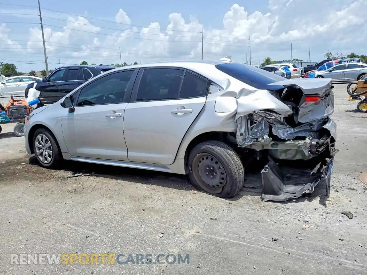 2 Photograph of a damaged car JTDEPMAE8MJ152711 TOYOTA COROLLA 2021