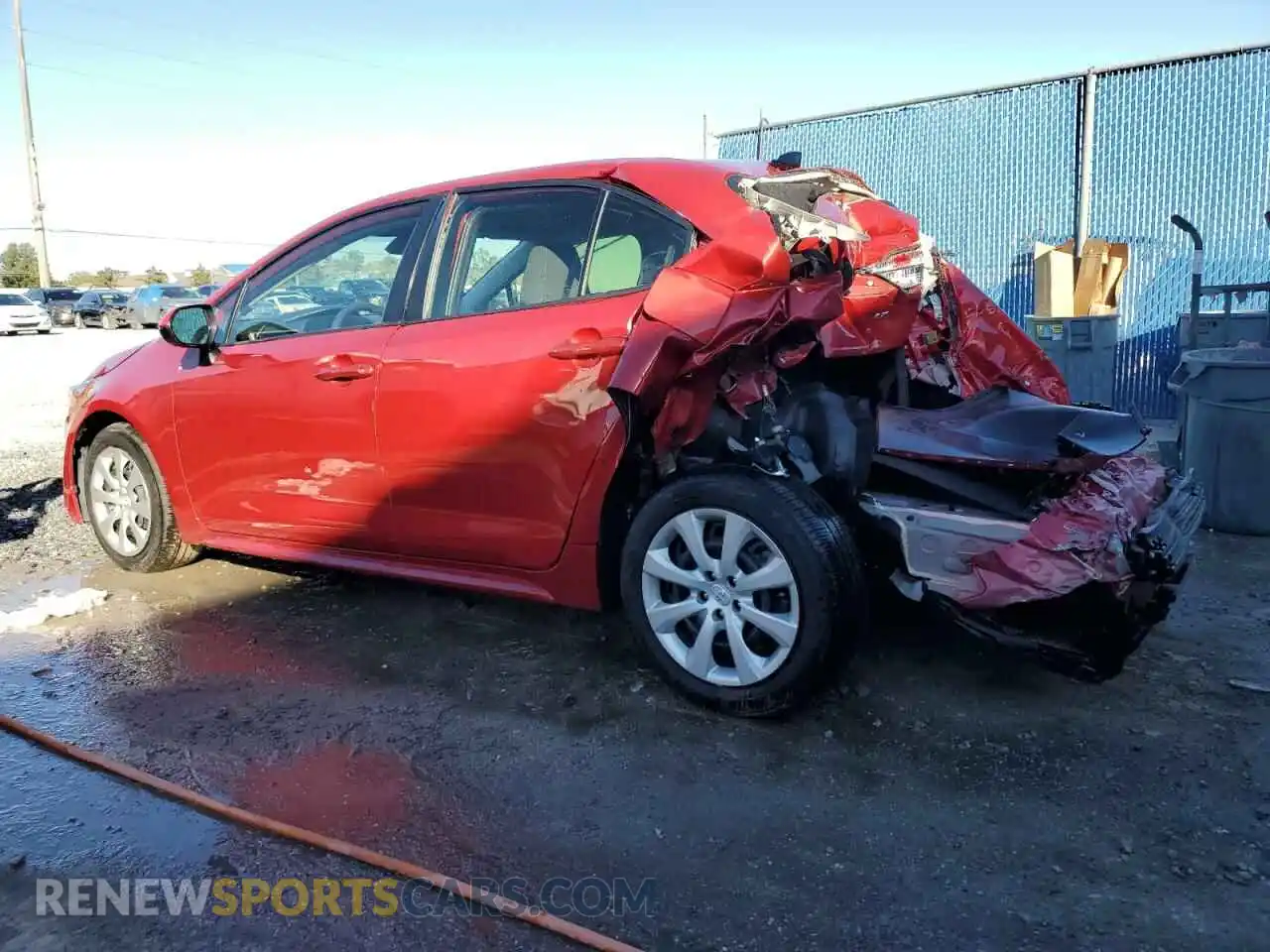 2 Photograph of a damaged car JTDEPMAE8MJ154863 TOYOTA COROLLA 2021