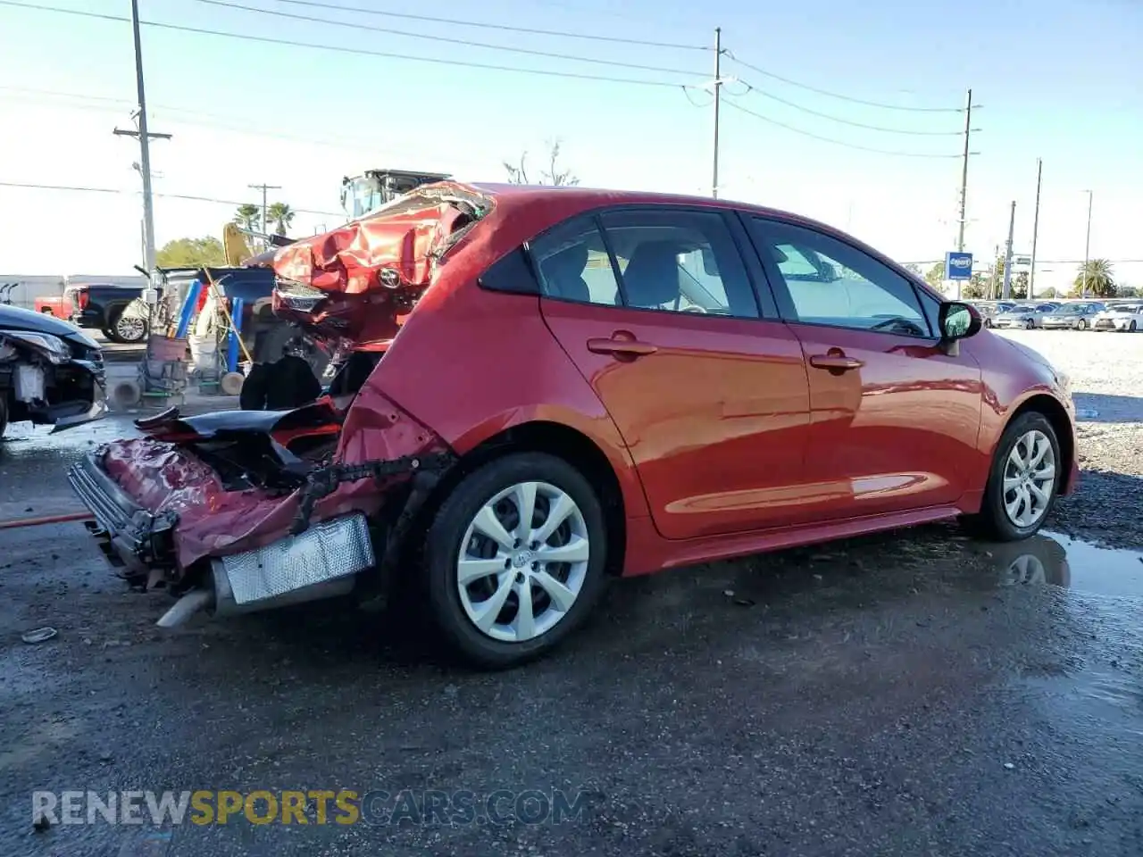 3 Photograph of a damaged car JTDEPMAE8MJ154863 TOYOTA COROLLA 2021