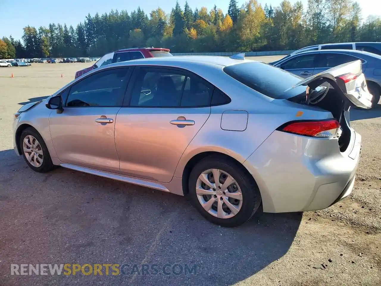 2 fotografías del automóvil dañado JTDEPMAE8MJ156824 TOYOTA COROLLA 2021