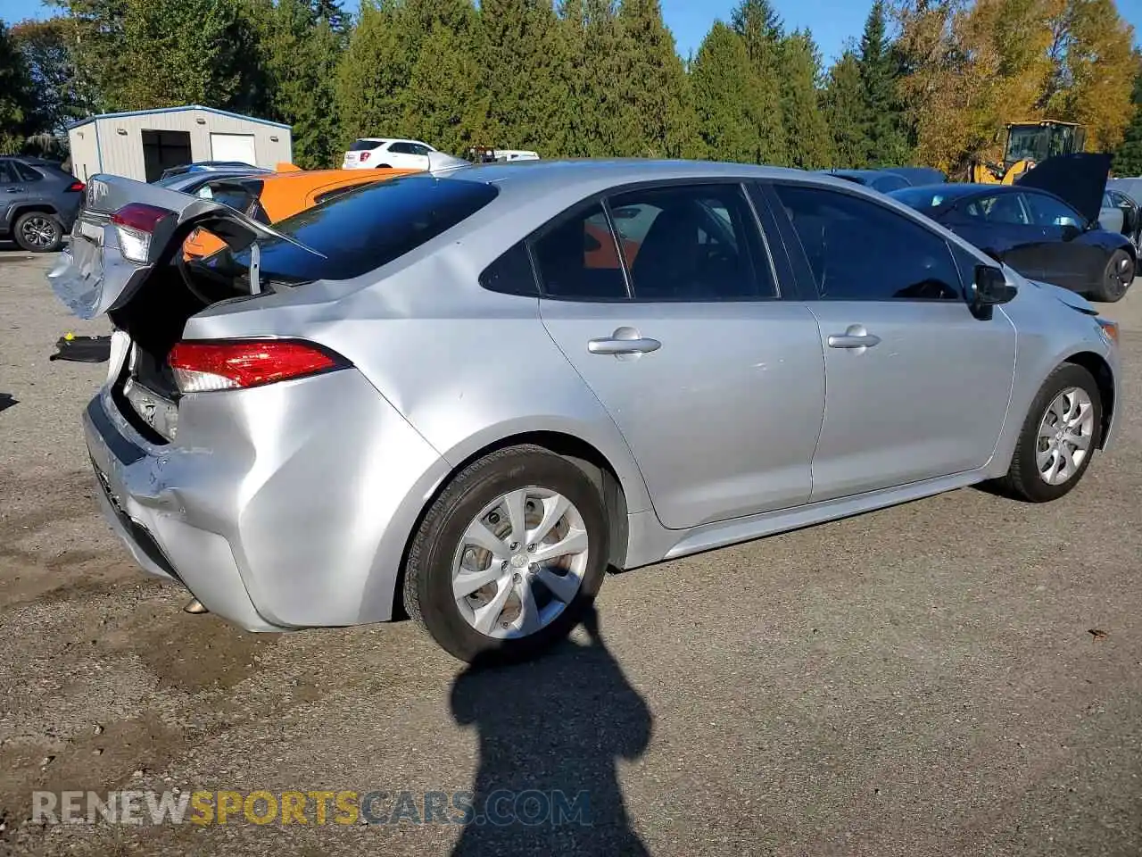 3 fotografías del automóvil dañado JTDEPMAE8MJ156824 TOYOTA COROLLA 2021