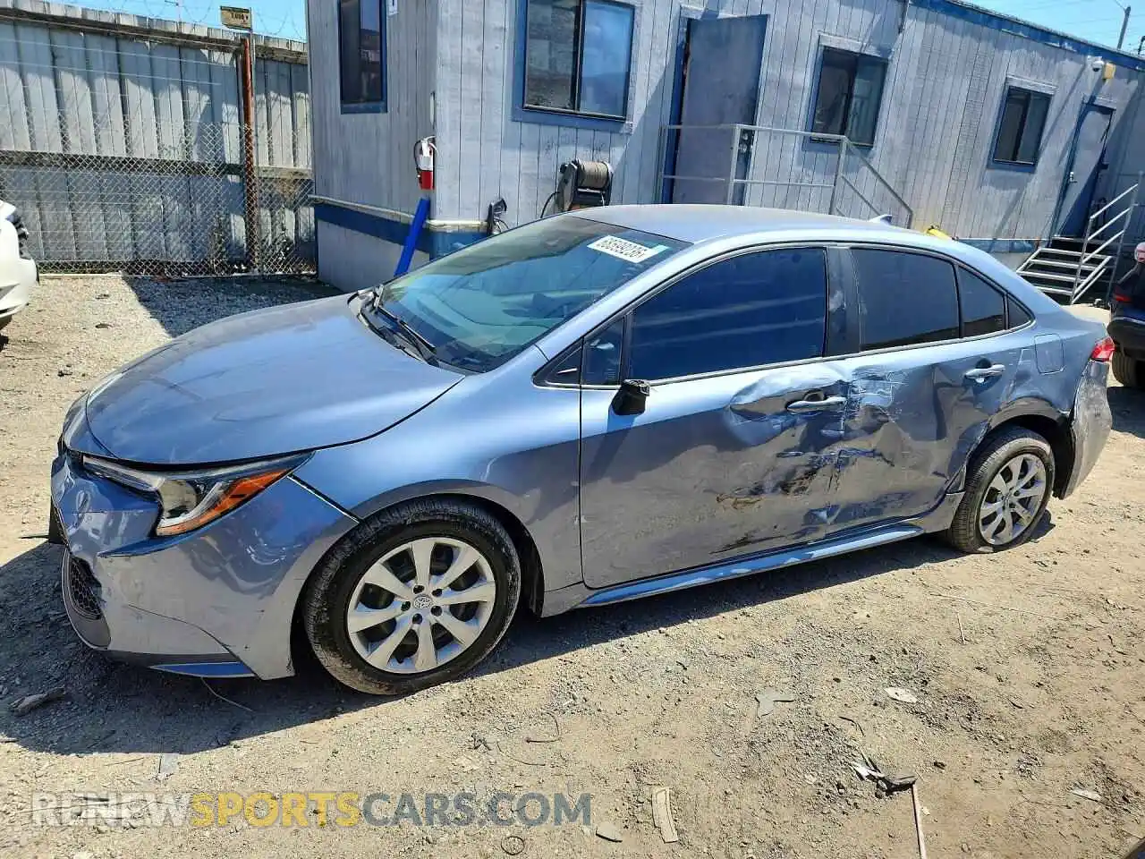 1 Photograph of a damaged car JTDEPMAE8MJ158511 TOYOTA COROLLA 2021