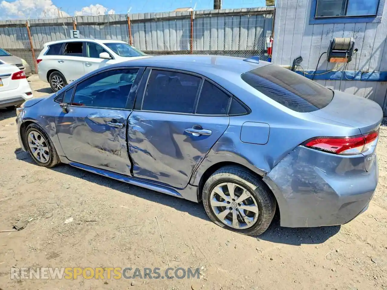 2 Photograph of a damaged car JTDEPMAE8MJ158511 TOYOTA COROLLA 2021